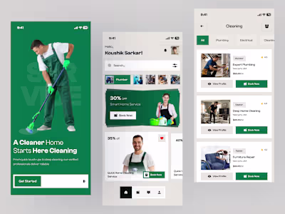 Home Services App – Smart Cleaning & Seamless Booking