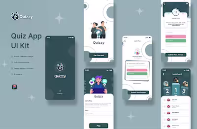 Quizzy- Quiz App UI Kit :: Behance