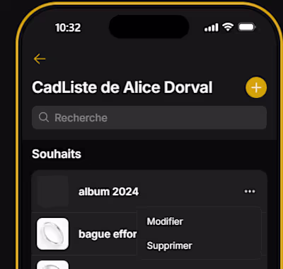 Cadlistes Gift List Management App
