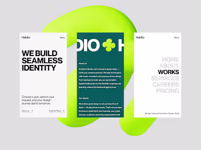 Responsive Design of Habito Studio