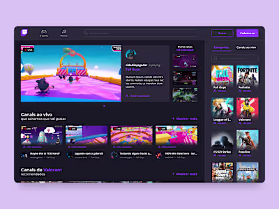 Twitch Redesign Concept