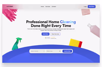Cleaning Service Website