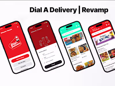 Dial-a-Delivery App | Mobile UI Design