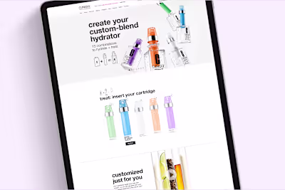 Clinique iD Interactive Landing Page