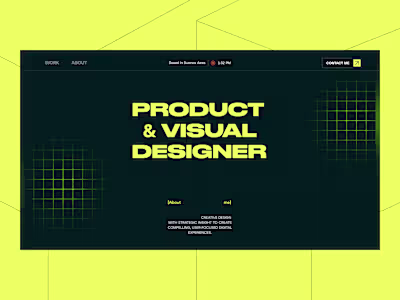 Portfolio Website (UX/UI Design)