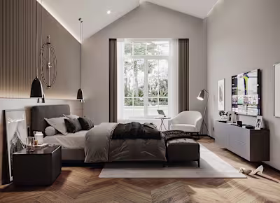 Modern Simple Bedroom Design on Behance