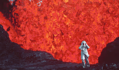 Chase volcanoes in “Fire of Love”