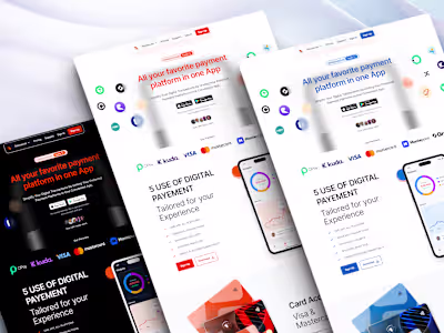 Fintech landing page