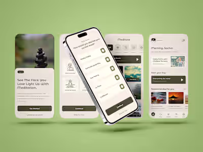Meditation App UI