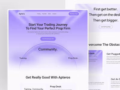 Prop Trading Landing Page I Landing Page
