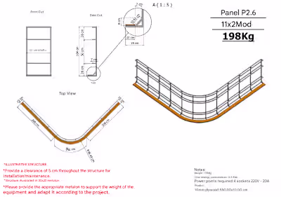 🔄 Curved LED Structures (Convex or Concave) – 3D