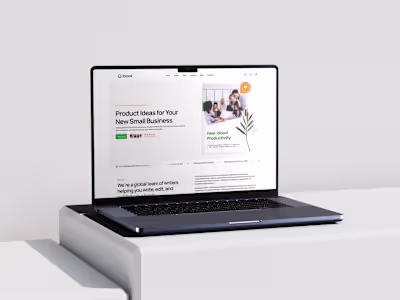 iBook: Web design for book store