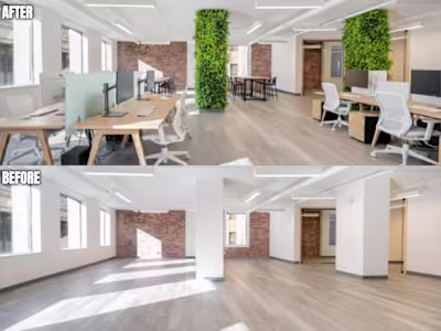 Commercial Virtual Staging: Modern Office Concept