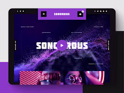 SONOROUS: Music Festival Website Template