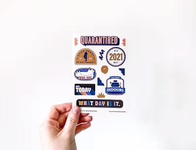 Quarantired Stickers