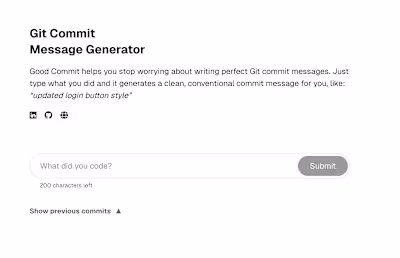 Good Commit - generate conventional friendly commit messages
