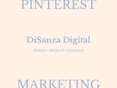 Pinterest Marketing for Brand and Website Designer