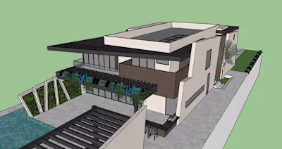 3D residential model created in