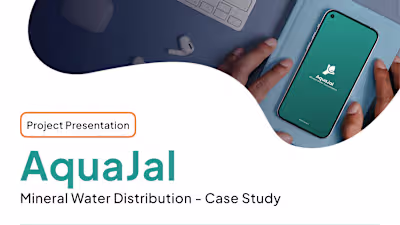 AquaJal - Mineral Water Distribution: Behance