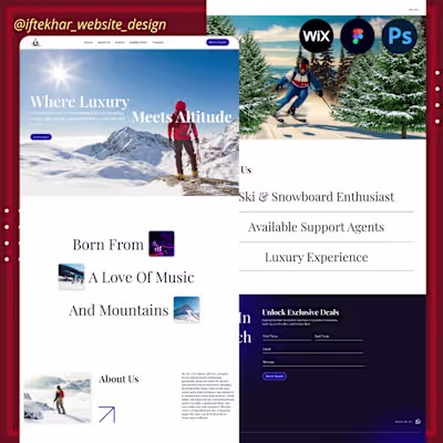 Parallax Animated Advanture Website Design