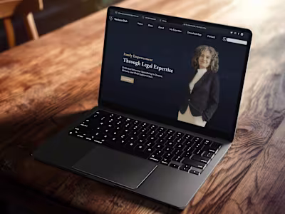 UI/UX Design Sample for a Lawyer's Website