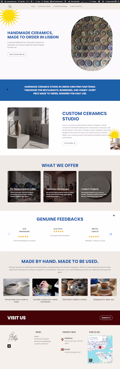 Title: [suzeceramics.] 
Description: Hand-thrown stoneware