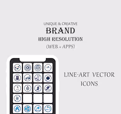 Flat Vector High Resolution Illustration BRAND ICONS