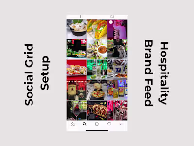 Social Grid Setup — Hospitality Brand Feed