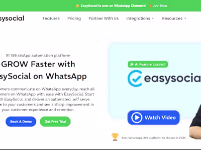 EasySocial - #1 WhatsApp Chatbot and automation platform