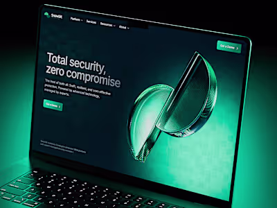 Snowbit - Website design for cybersecurity company
