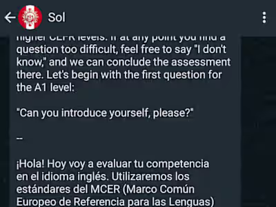 Sol: A Nonprofit WhatsApp Chat Service For English-Learning