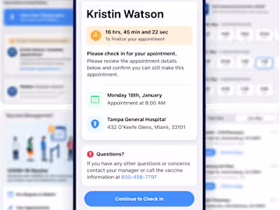 Healthy Together - 
Optimized scheduling experience