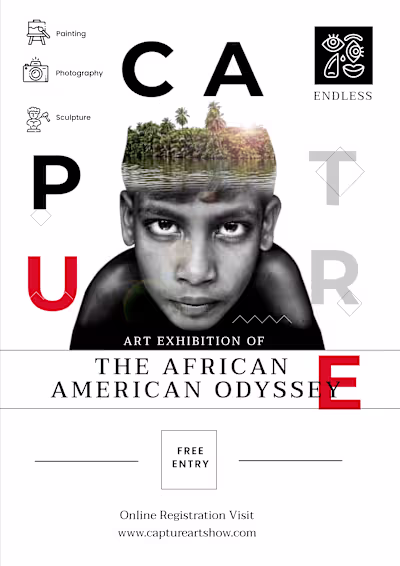 Art Show - Minimalistic Event Promotional Graphic