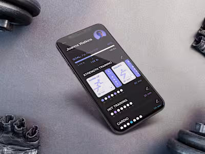 Fitness training app