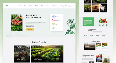Rios - Organic Agriculture Firm Website : Behance