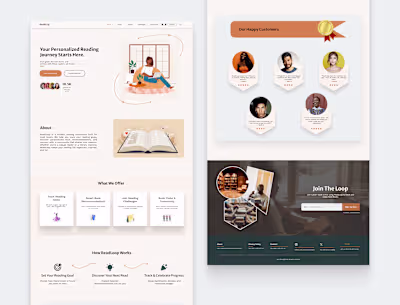ReadLoop – Landing Page Design