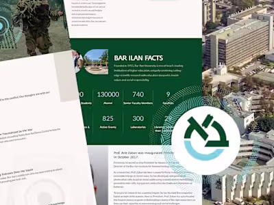 Brochure website design and build - British Friends of Bar-Ilan