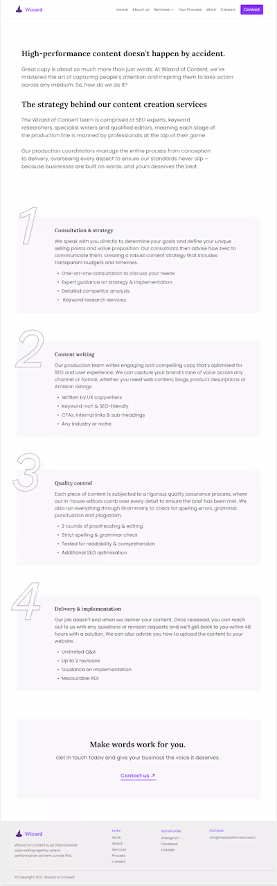 Words Impact Louder Than Design | Website Design