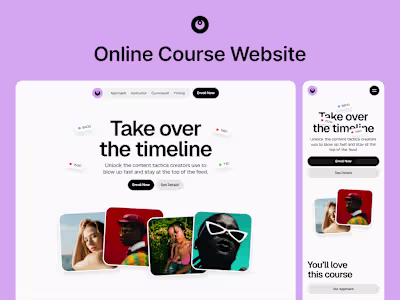Online Course Framer Template Online Course Framer Template ...