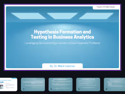 Hypothesis Formation Slides