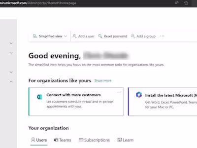 Setup Microsoft 365 Business for Goal-Net International