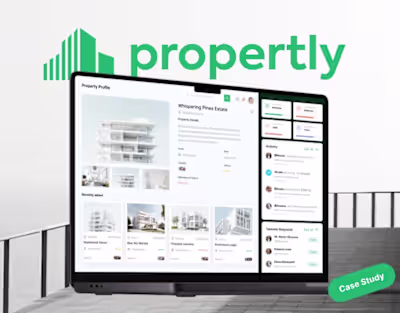 Propertly | Property and Tenant Management Web App UI