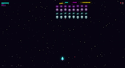 NEON INVADERS
A fully playable arcade