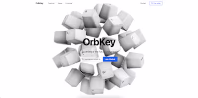 OrbKey Spherical Keyboard Design