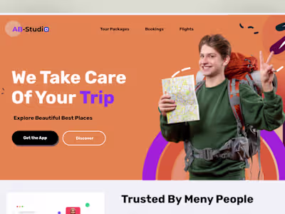 travel agency website design