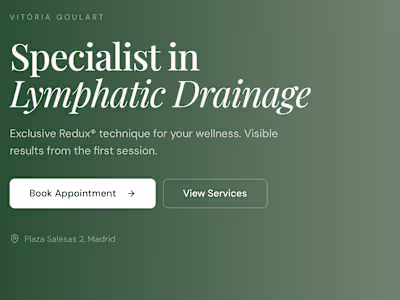 Web design for wellness client