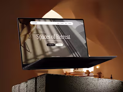 Website design project for an architecture firm