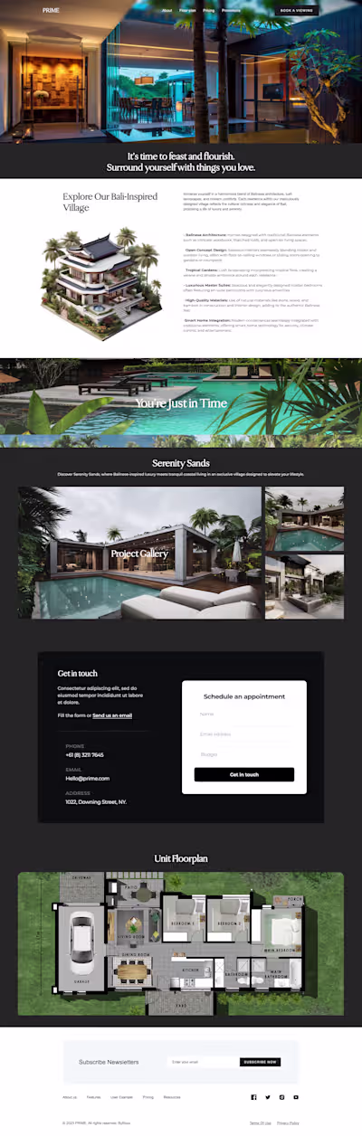 Serenity Sands | Real Estate Company Website