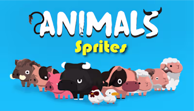 Animals game characters sprites animation