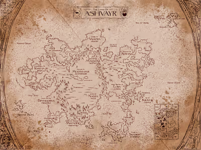 Book Map (Continent) — Ashvayr